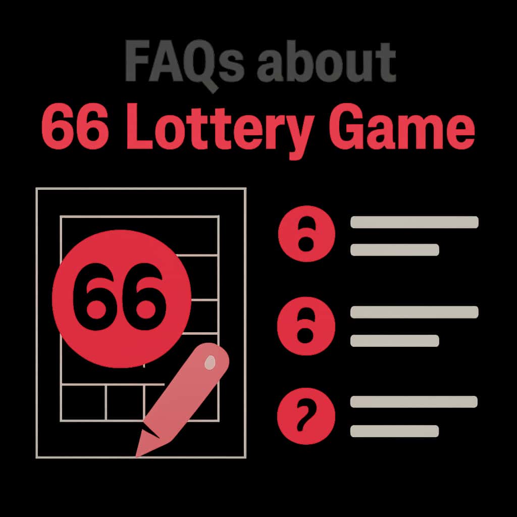 Illustration explaining key features of the 66 Lottery Game.