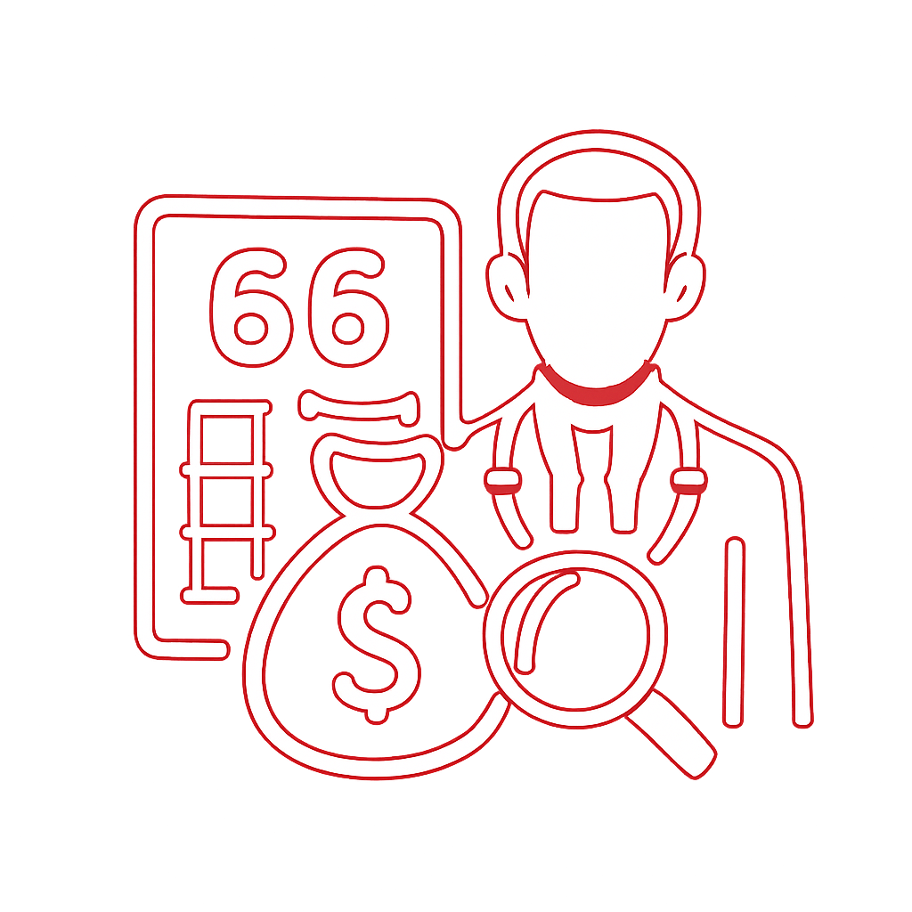 Diagram illustrating device compatibility for 66 Lottery Game.