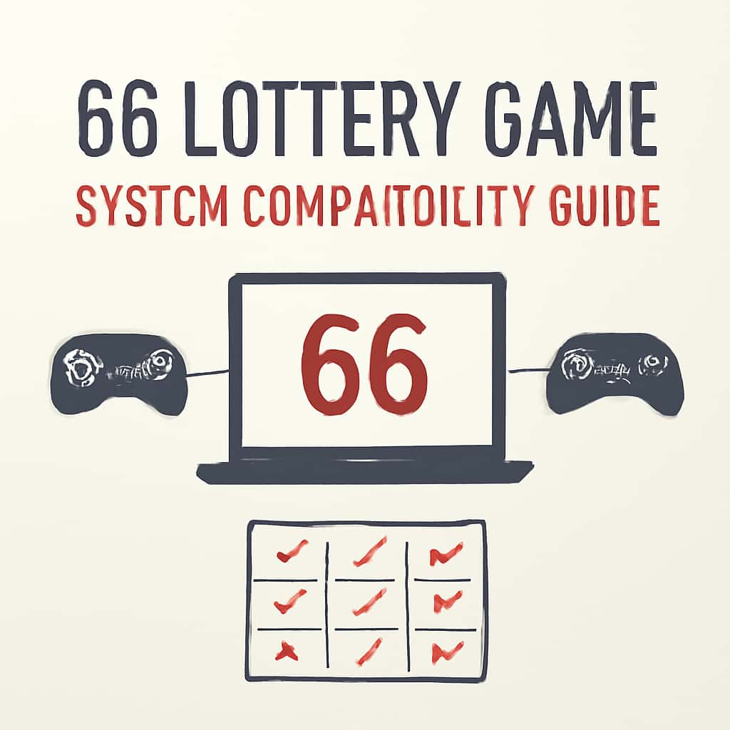 Diagram illustrating device compatibility for 66 Lottery Game.