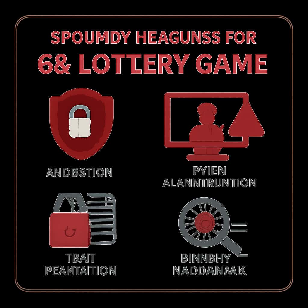 An educational diagram showing security features of the 66 Lottery Game.