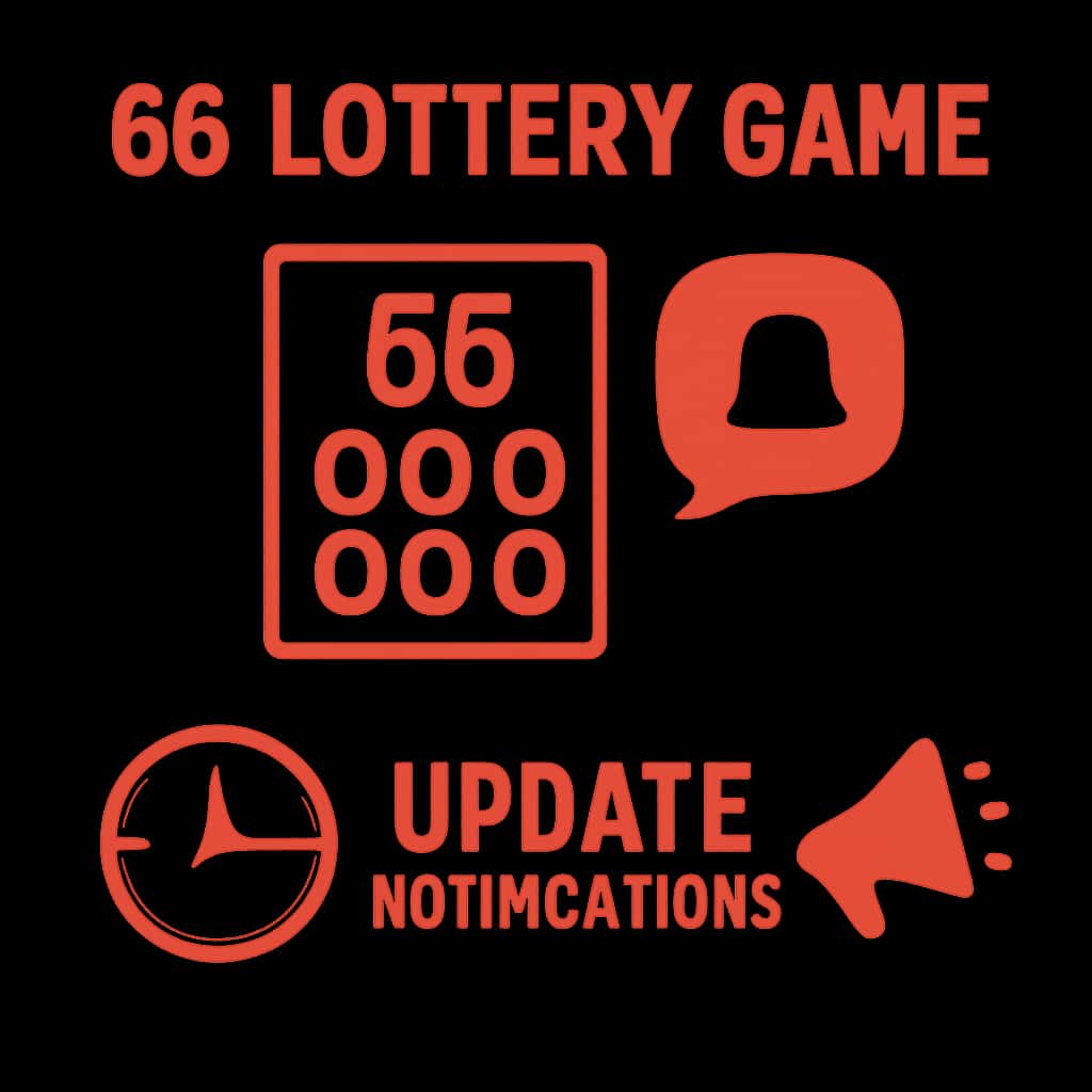 An educational diagram illustrating the concept of 66 Lottery Game Update Notifications.