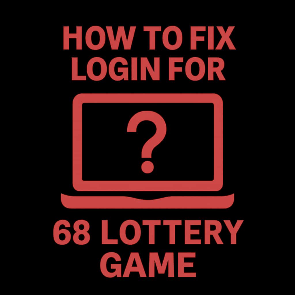 An icon representing assistance for the 66 Lottery Game login process.